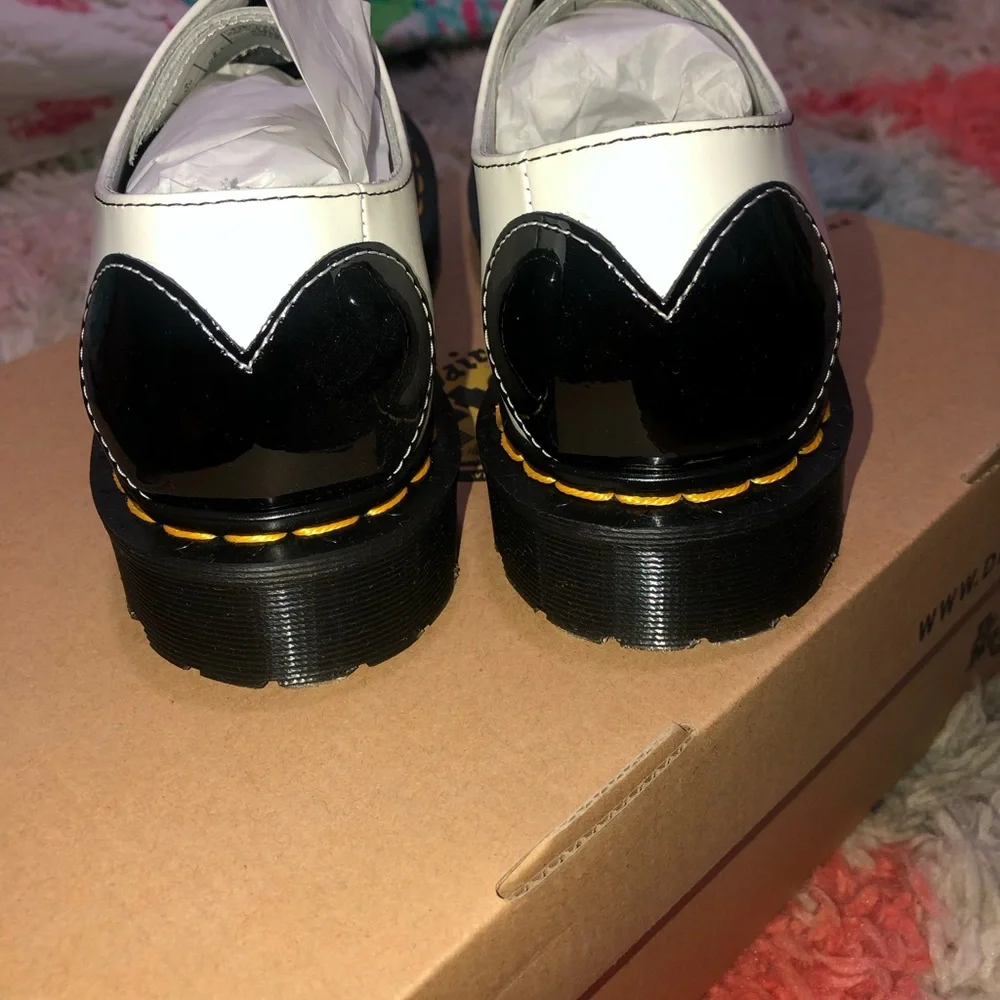 Dr. Martens women’s White and Black Dress Shoes - Picture 2 of 4